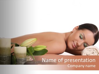 Care Massaging Resting PowerPoint Template