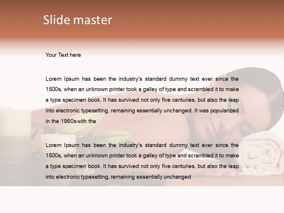 Care Massaging Resting PowerPoint Template