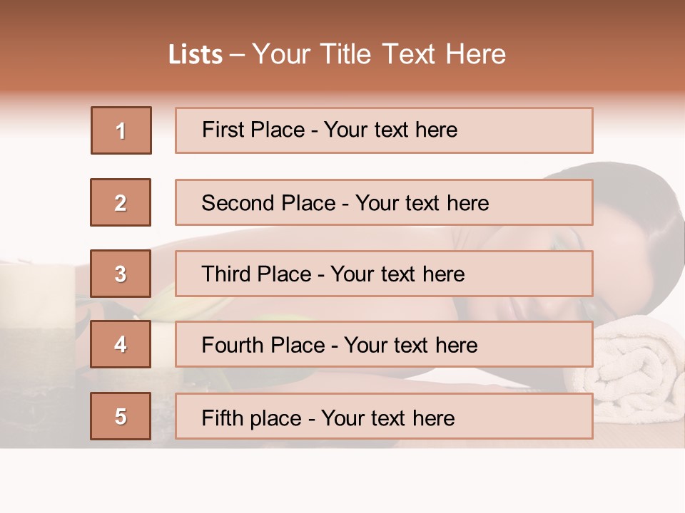 Care Massaging Resting PowerPoint Template