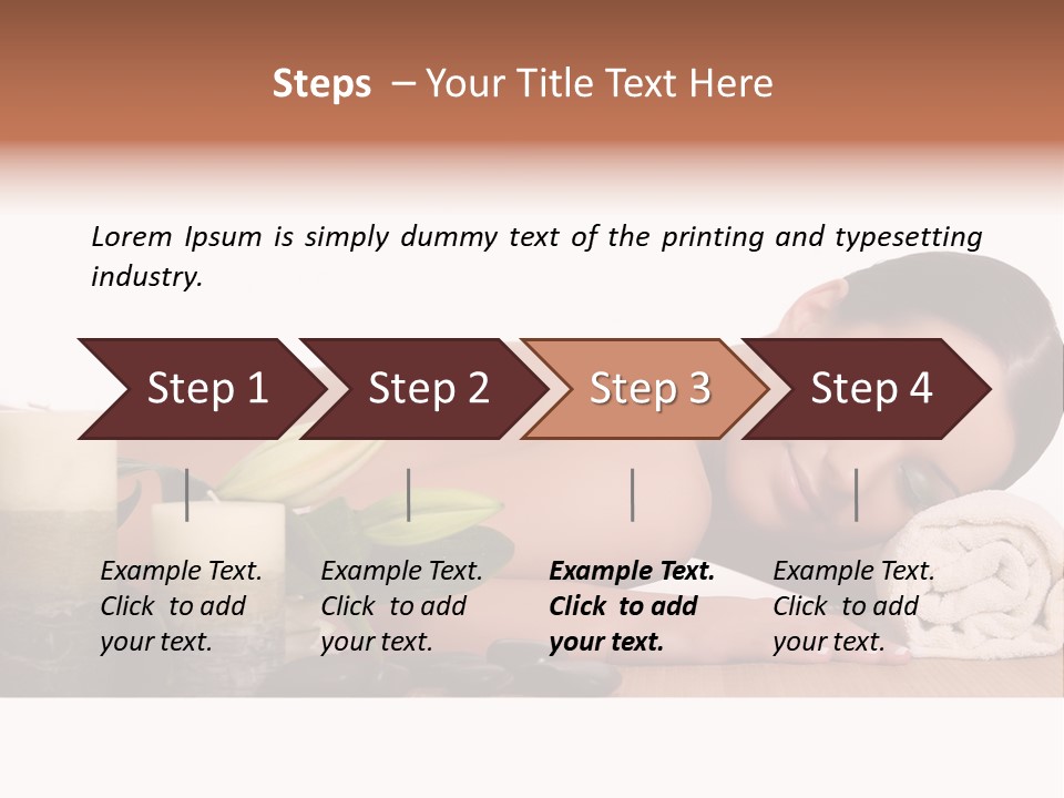 Care Massaging Resting PowerPoint Template