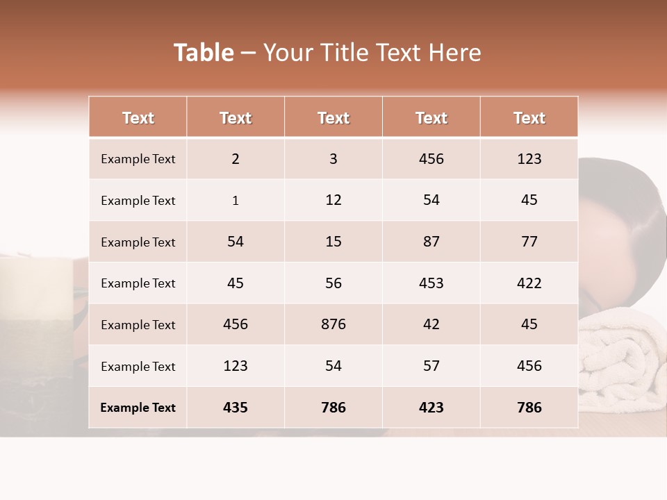 Care Massaging Resting PowerPoint Template