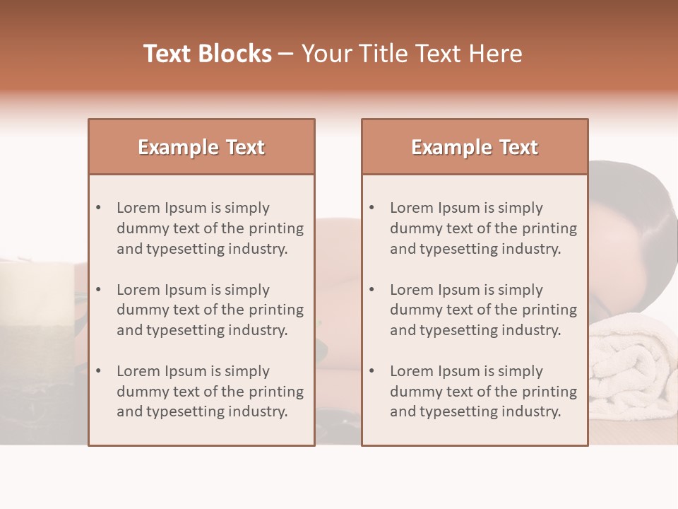 Care Massaging Resting PowerPoint Template