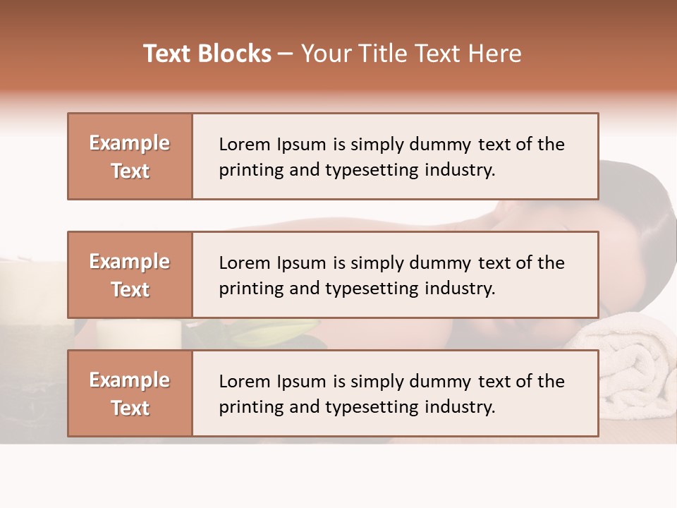Care Massaging Resting PowerPoint Template