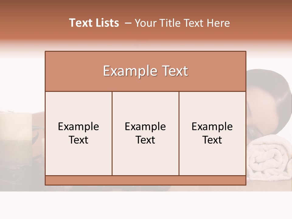 Care Massaging Resting PowerPoint Template
