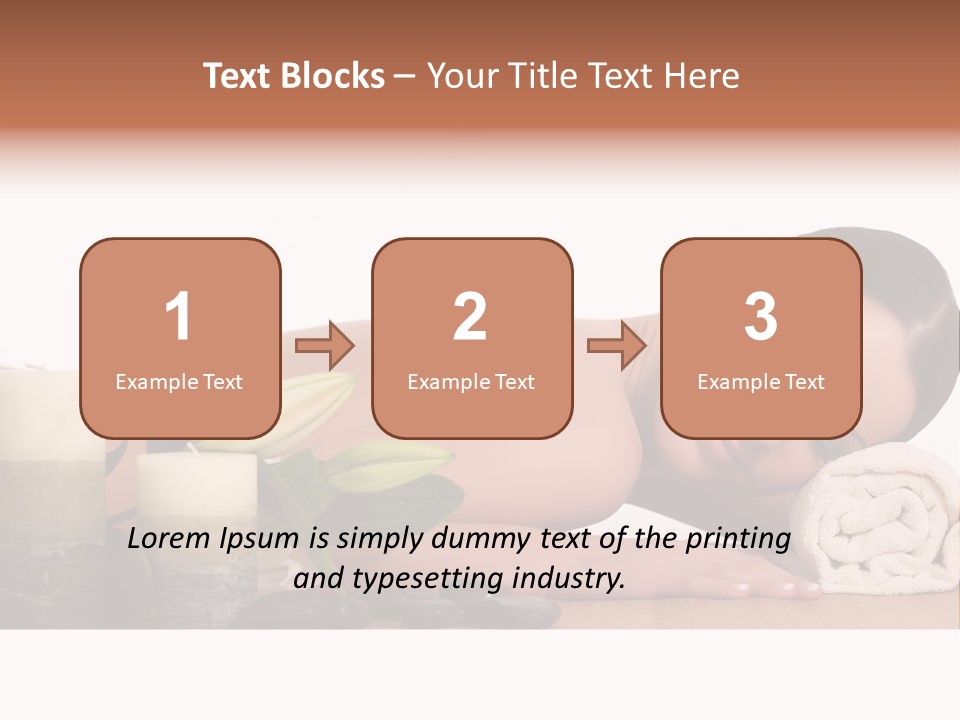 Care Massaging Resting PowerPoint Template