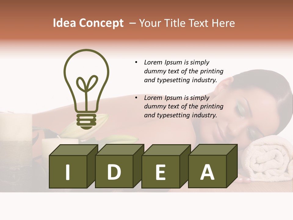 Care Massaging Resting PowerPoint Template