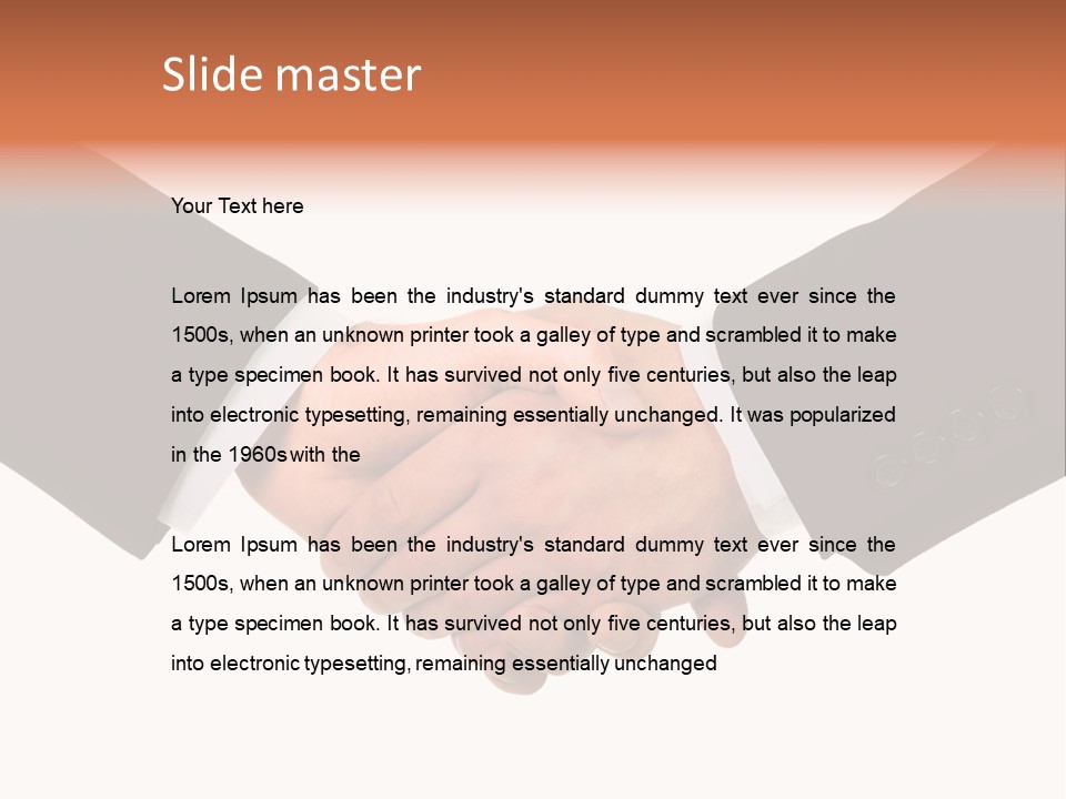 Together Isolated Commerce PowerPoint Template