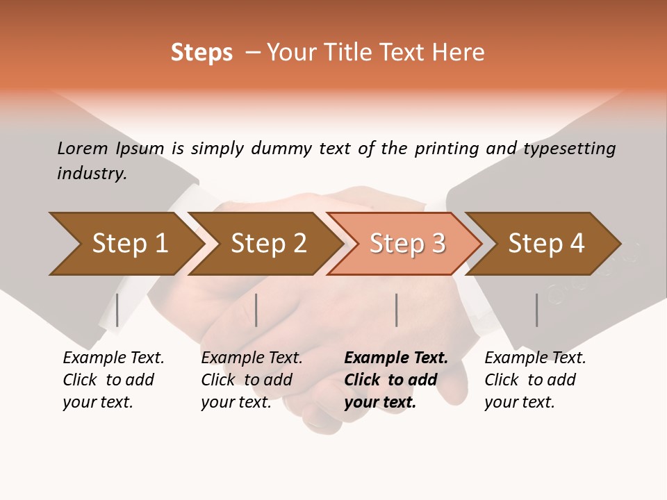 Together Isolated Commerce PowerPoint Template