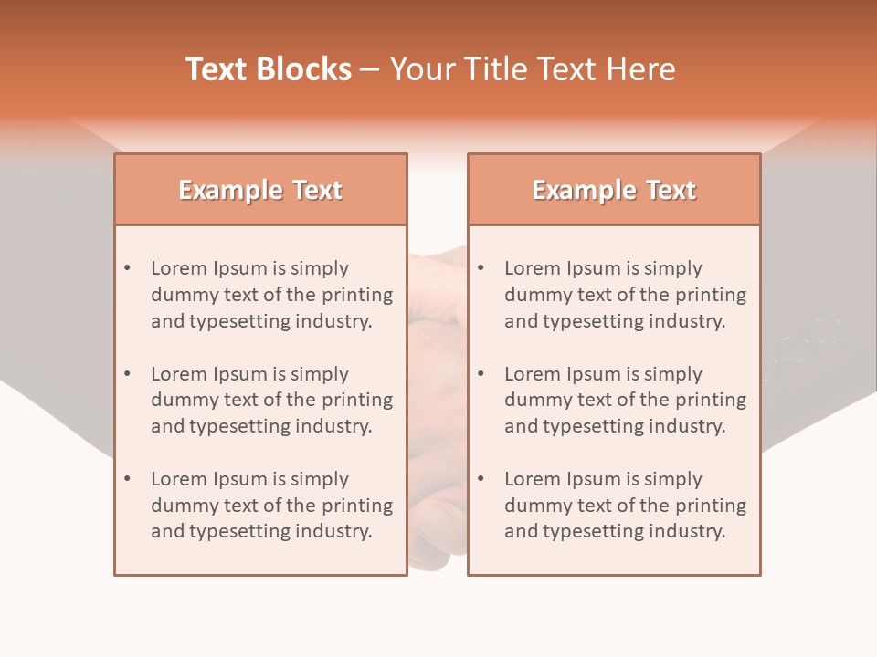 Together Isolated Commerce PowerPoint Template