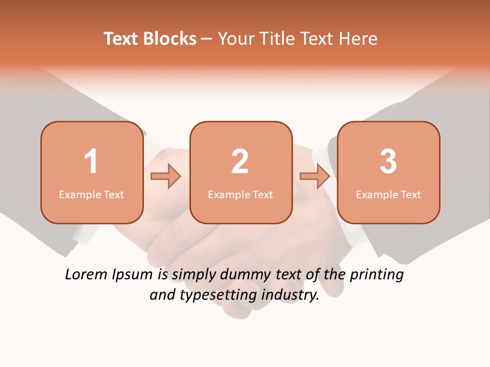 Together Isolated Commerce PowerPoint Template