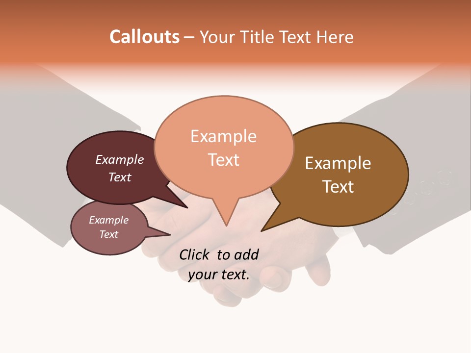 Together Isolated Commerce PowerPoint Template
