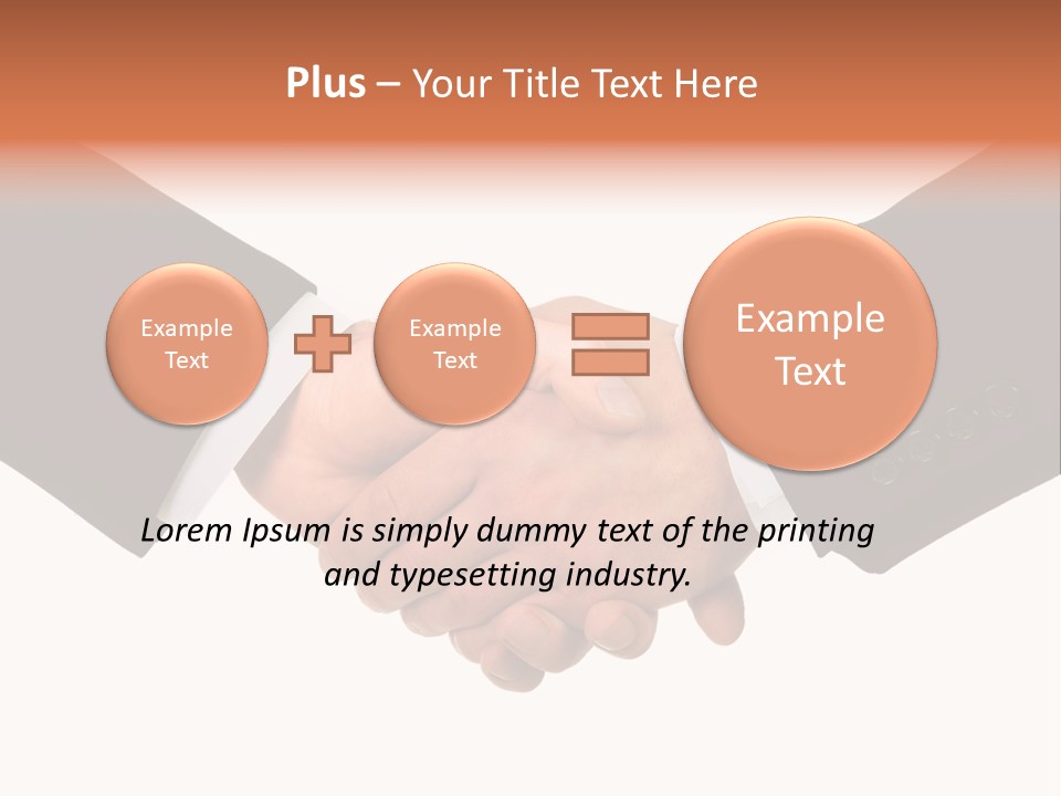 Together Isolated Commerce PowerPoint Template