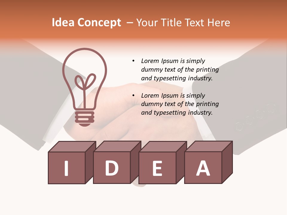 Together Isolated Commerce PowerPoint Template