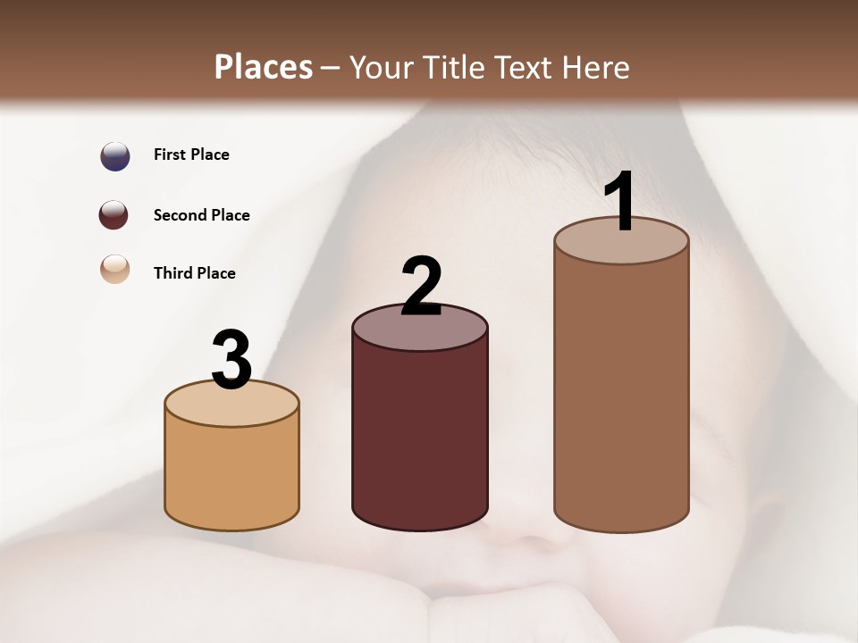 Caucasian Childhood Expression PowerPoint Template