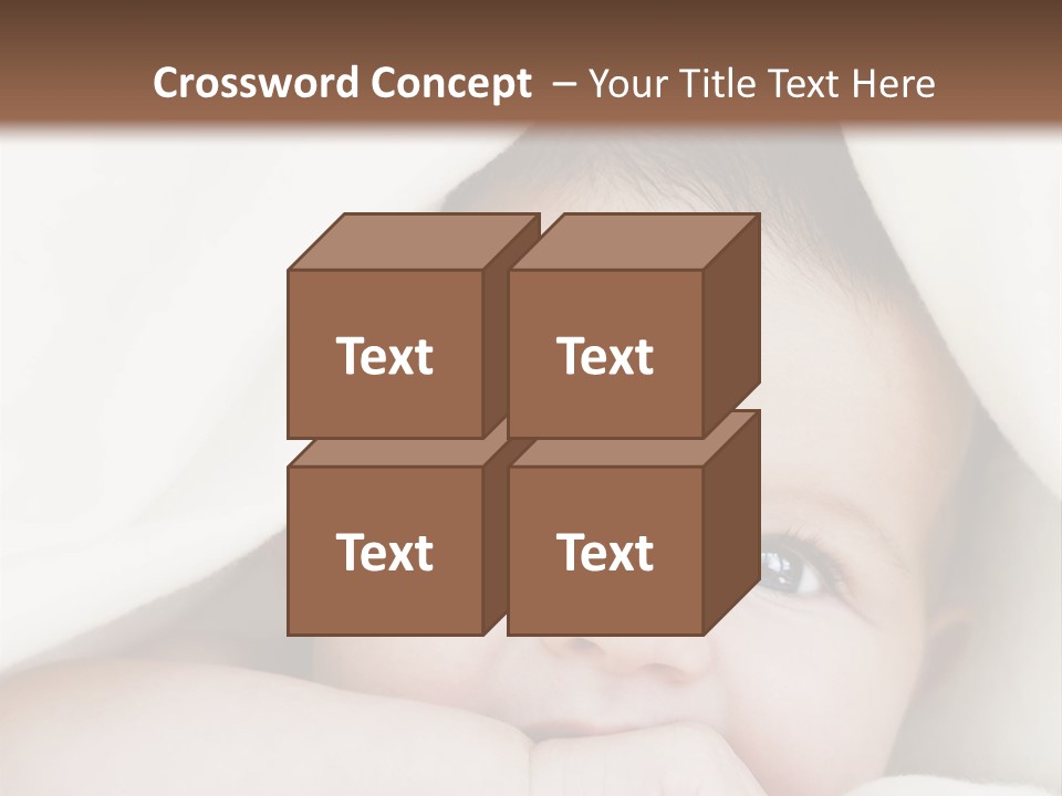 Caucasian Childhood Expression PowerPoint Template