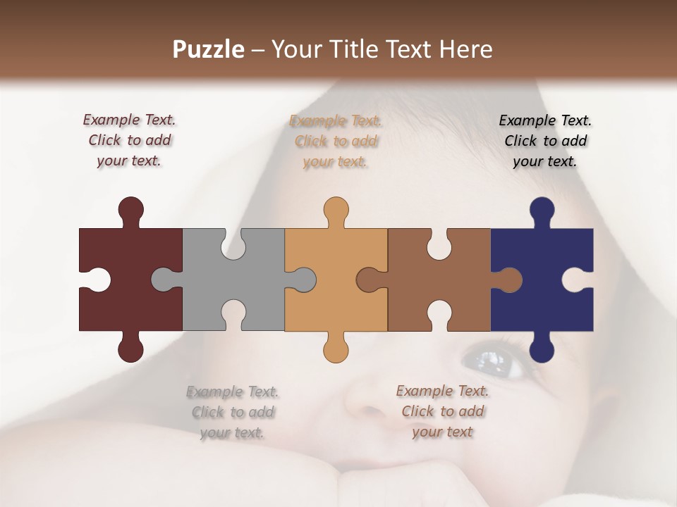 Caucasian Childhood Expression PowerPoint Template