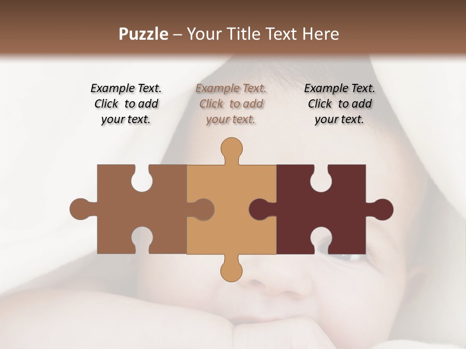 Caucasian Childhood Expression PowerPoint Template