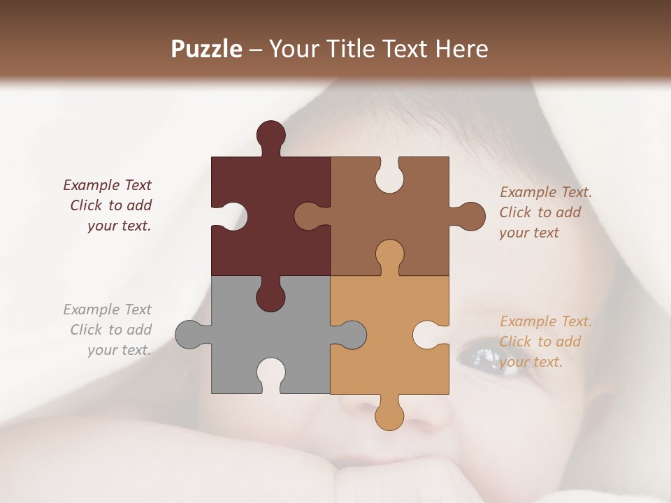 Caucasian Childhood Expression PowerPoint Template