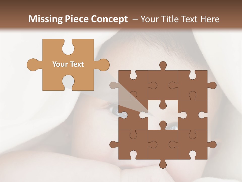 Caucasian Childhood Expression PowerPoint Template