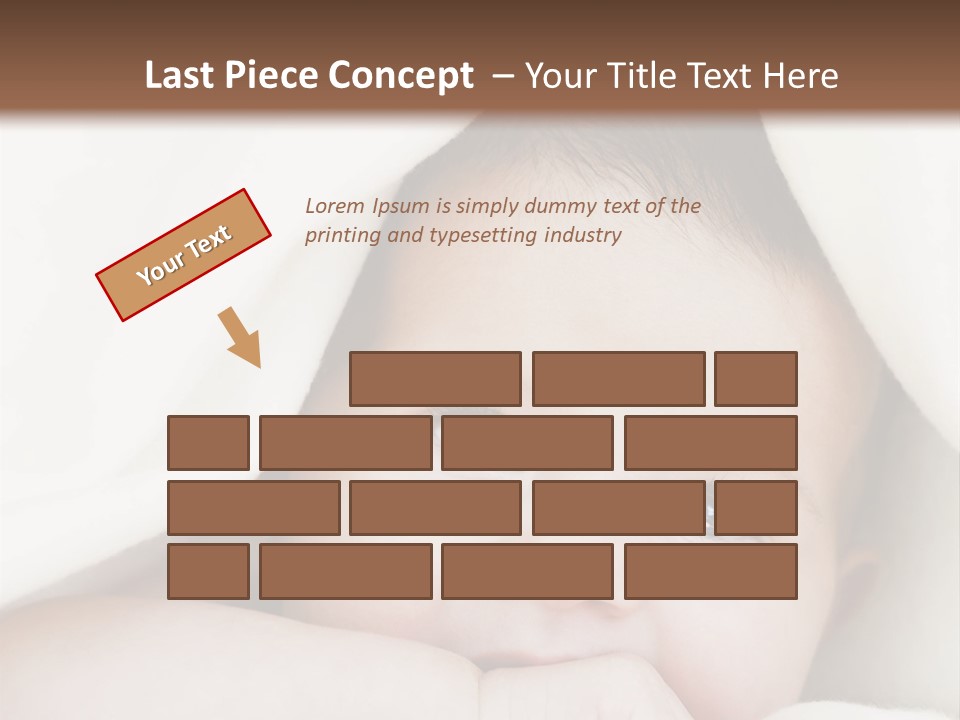 Caucasian Childhood Expression PowerPoint Template