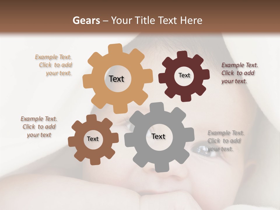 Caucasian Childhood Expression PowerPoint Template