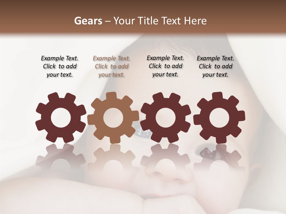 Caucasian Childhood Expression PowerPoint Template