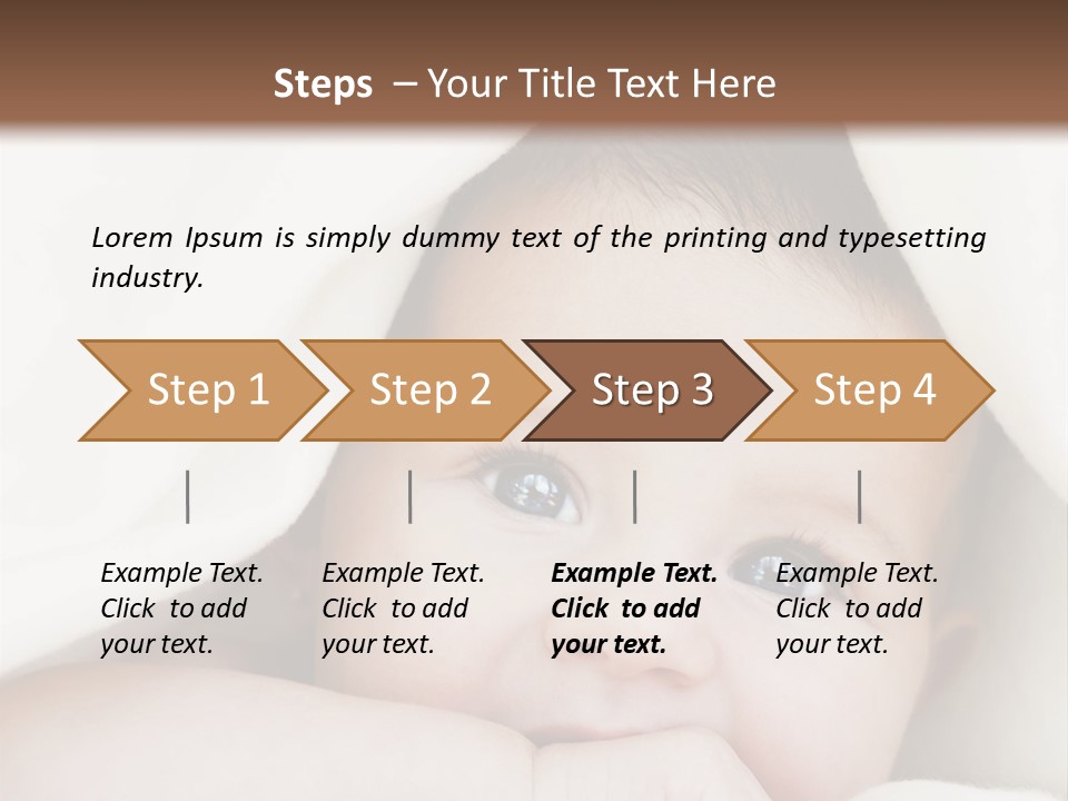 Caucasian Childhood Expression PowerPoint Template