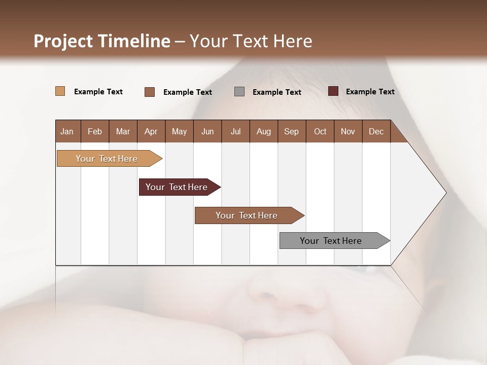 Caucasian Childhood Expression PowerPoint Template