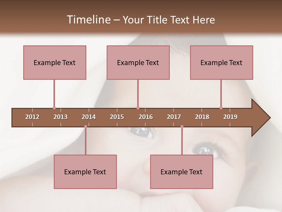 Caucasian Childhood Expression PowerPoint Template