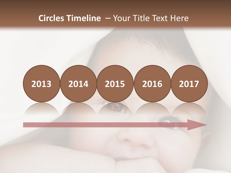 Caucasian Childhood Expression PowerPoint Template