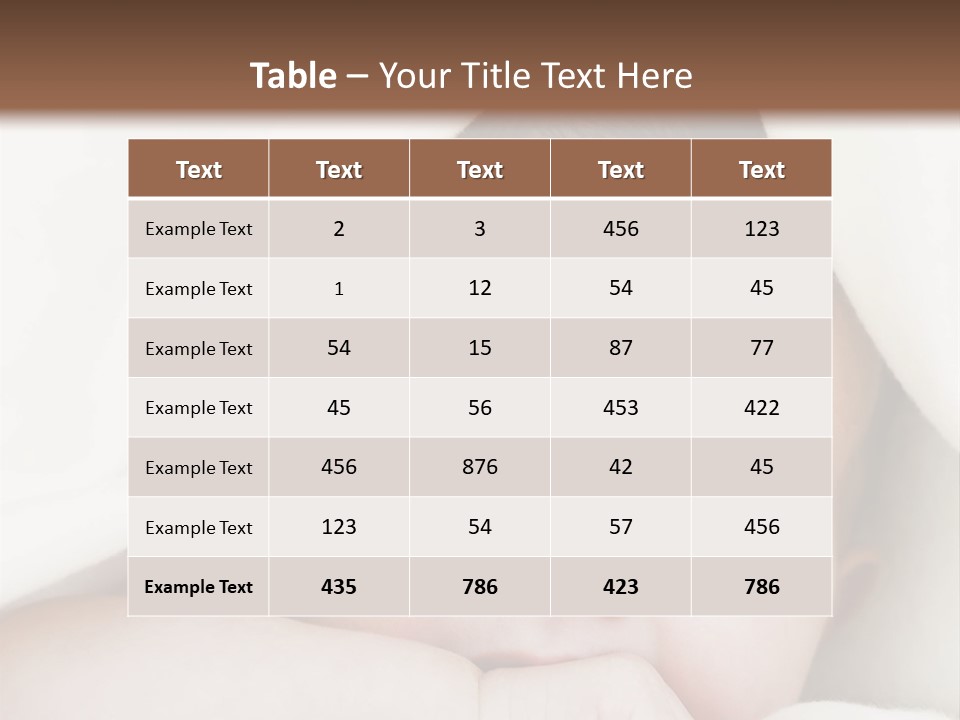 Caucasian Childhood Expression PowerPoint Template