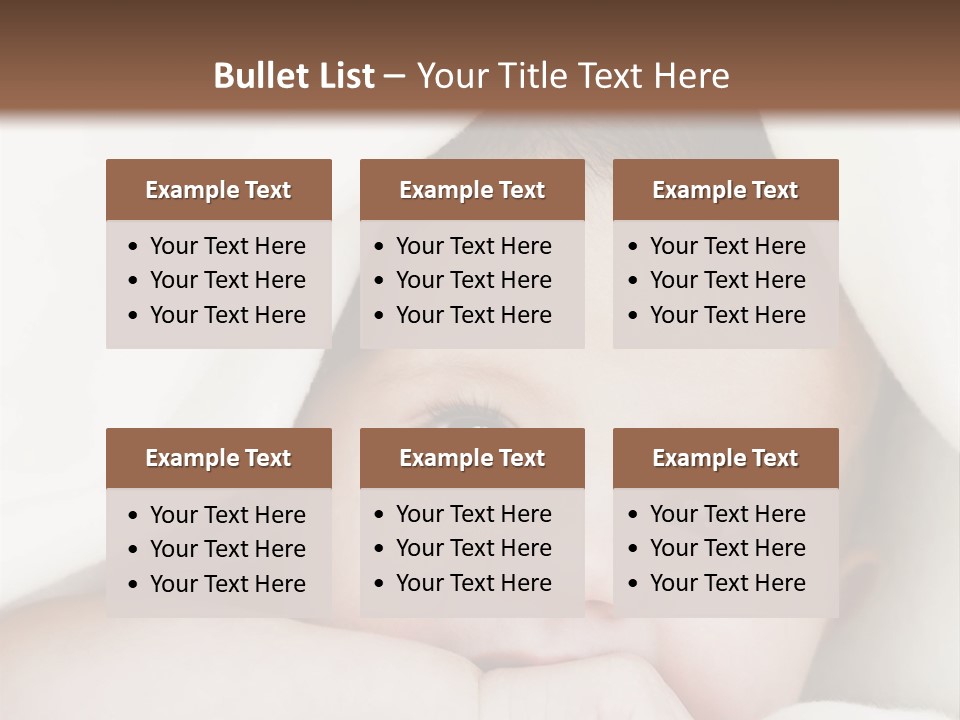 Caucasian Childhood Expression PowerPoint Template