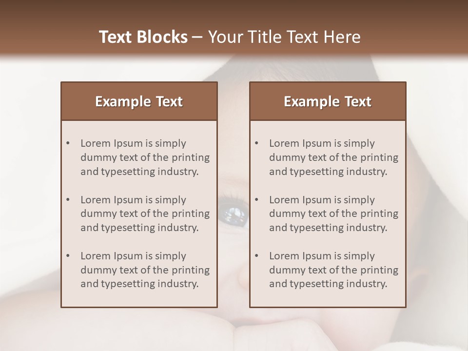 Caucasian Childhood Expression PowerPoint Template