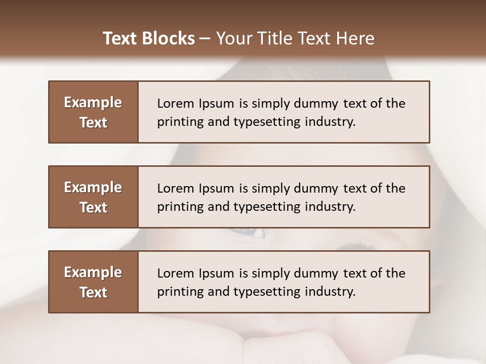 Caucasian Childhood Expression PowerPoint Template
