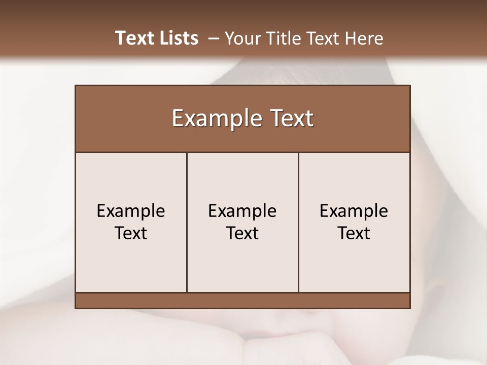 Caucasian Childhood Expression PowerPoint Template