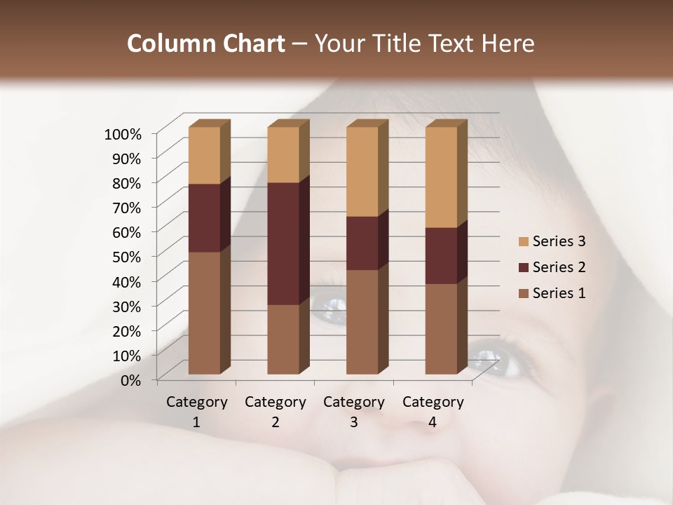 Caucasian Childhood Expression PowerPoint Template