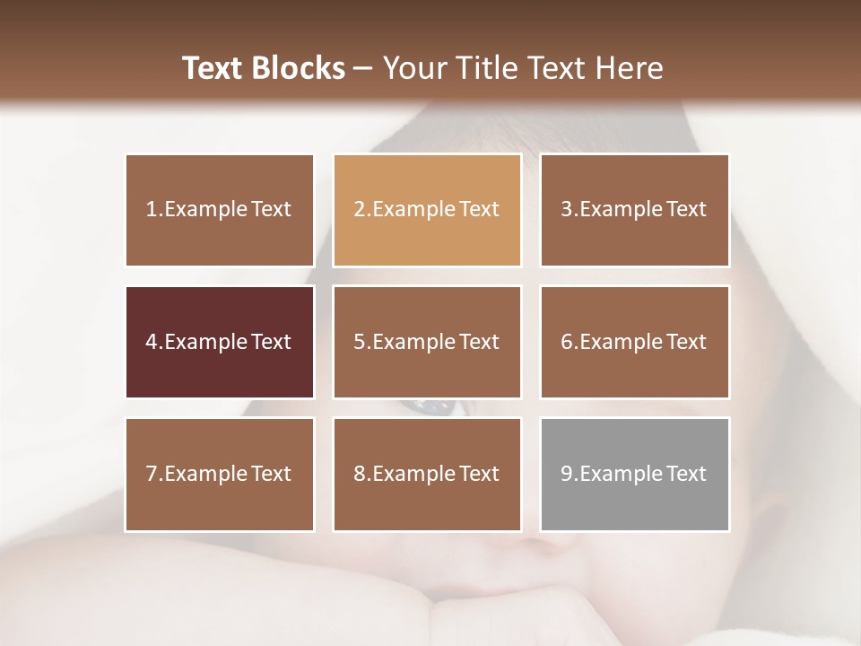 Caucasian Childhood Expression PowerPoint Template