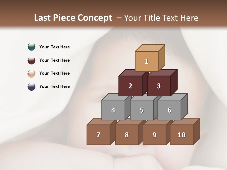 Caucasian Childhood Expression PowerPoint Template