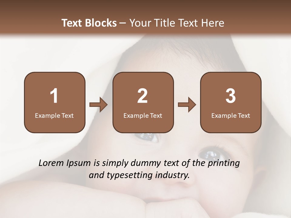 Caucasian Childhood Expression PowerPoint Template