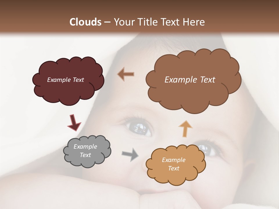 Caucasian Childhood Expression PowerPoint Template