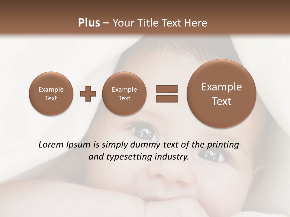 Caucasian Childhood Expression PowerPoint Template