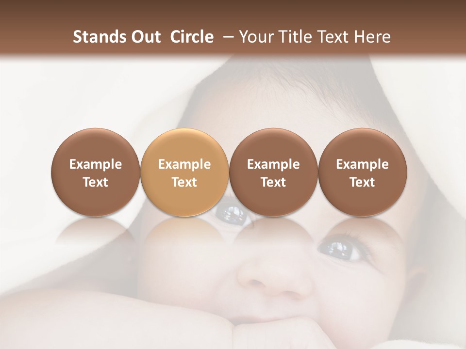 Caucasian Childhood Expression PowerPoint Template