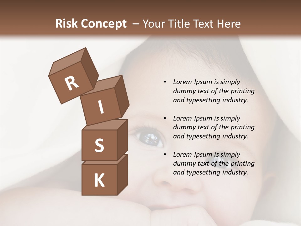 Caucasian Childhood Expression PowerPoint Template