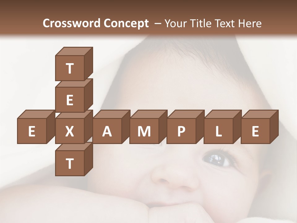 Caucasian Childhood Expression PowerPoint Template