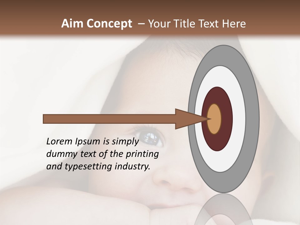 Caucasian Childhood Expression PowerPoint Template