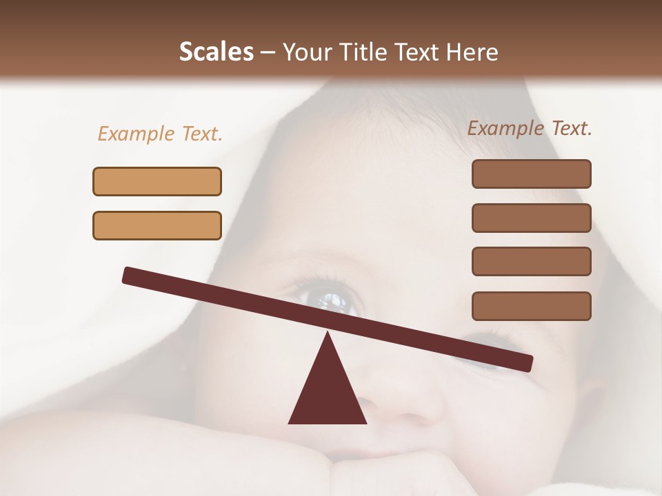 Caucasian Childhood Expression PowerPoint Template