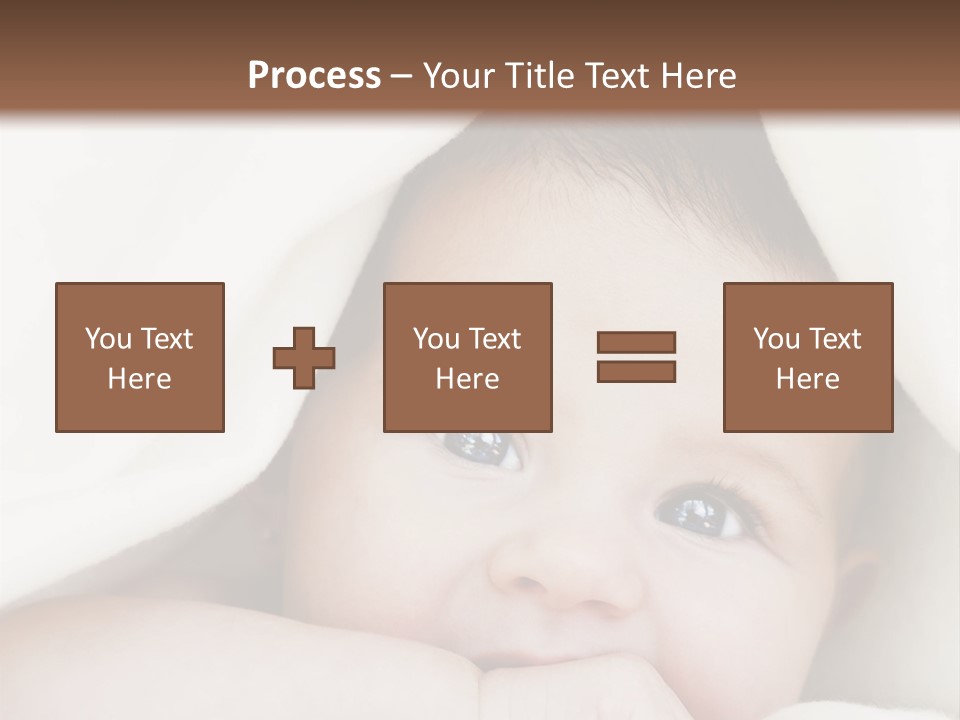 Caucasian Childhood Expression PowerPoint Template