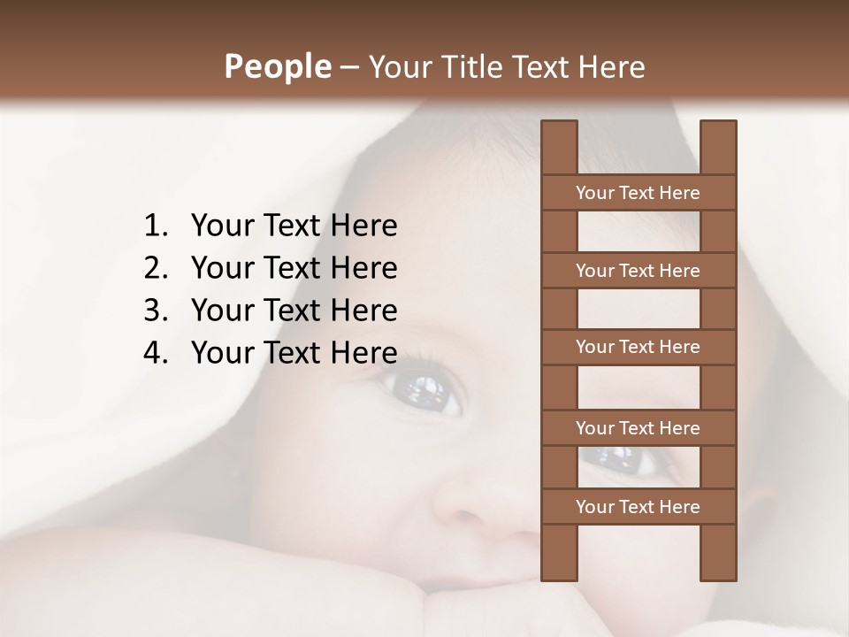 Caucasian Childhood Expression PowerPoint Template