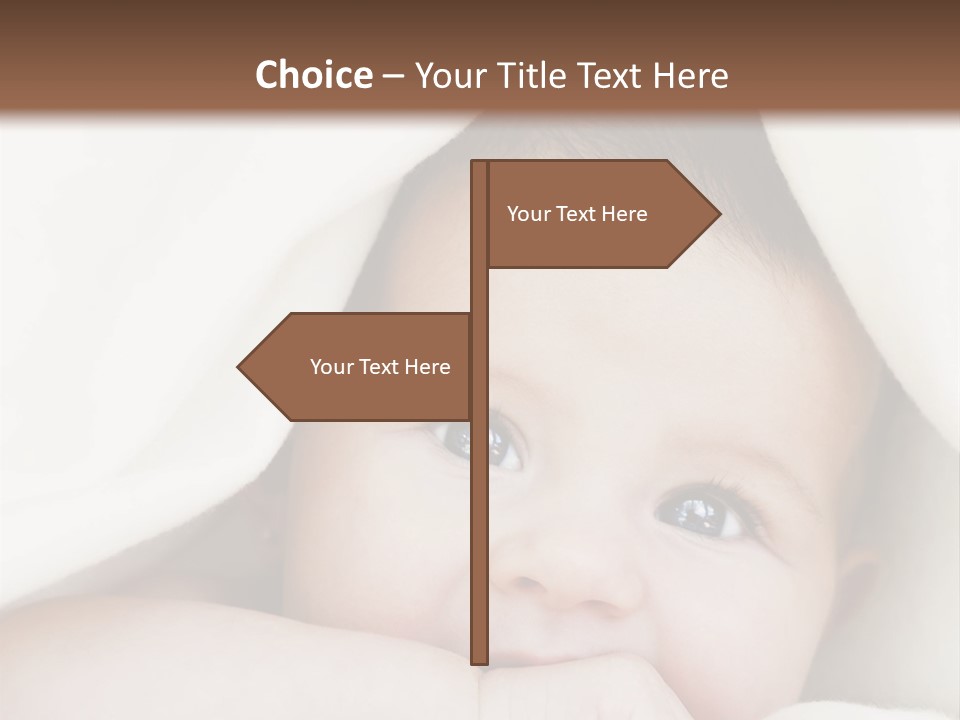 Caucasian Childhood Expression PowerPoint Template