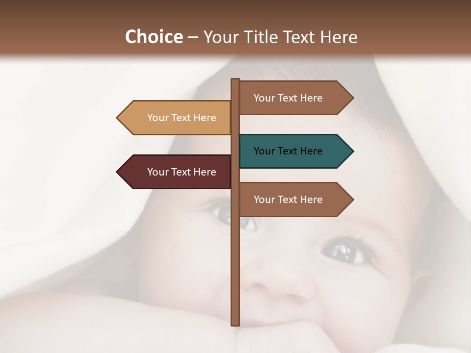 Caucasian Childhood Expression PowerPoint Template